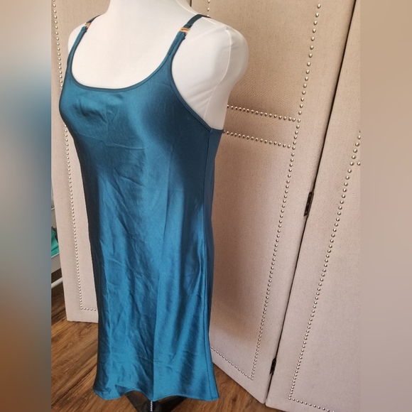 Soma Sensual Satin Chemise Evening Sky